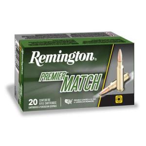 Remington Premier Match .223 69 Grain Sierra MatchKing Boat-Tail Hollow Point Centerfire Rifle Ammo 20 Rounds 27680 0047700385006