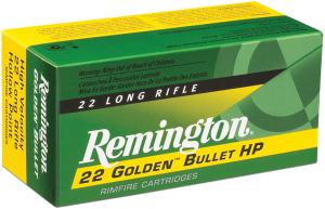 Remington .22LR 22 Golden Bullet HP, 36gr, 225ct 0047700482606
