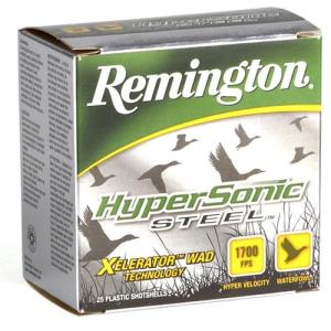 Remington 12 Gauge Ammo Hypersonic Steel 12 Gauge 1 1/4 oz 3in 1700 ft/s #2 Centerfire 25 Rounds 0047700510200