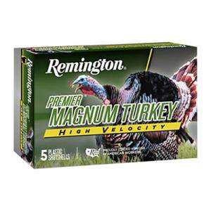 Remington 12GA Premier Magnum Turkey High Velocity 1 3/4oz, 5 Shot, 5ct 0047700529806
