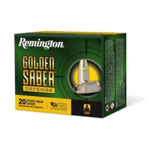 Remington Golden Saber Defense 10mm Auto 180 Grain Brass-Jacketed Hollow Point Nickel Plated Brass Cased Centerfire Pistol Ammo 20 Rounds R21369 0047700660509