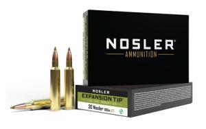 Nosler E-Tip Lead Free 30 Nosler Ammo - 30 Nosler 180gr E-Tip 20/Box
