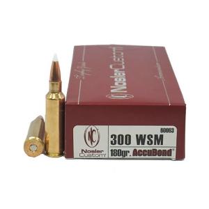 Nosler® Trophy Grade .300 WSM 180 Grain AB 20 rounds 0054041600637