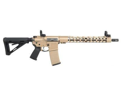 Palmetto State Armory Custom 16" Mid-Length 1:7 Nitride 15" Slim-Line M-LOK MOE Rifle w/ MBUS Sight Set