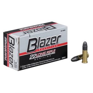 CCI Blazer, .22LR, LRN, 40 Grain, 50 Rounds 0076683000217