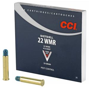 CCI Shotshell Ammo 22 Magnum (Wmr) #12 Shot - 22 Wmr Shotshell #12 Shot 20/Box