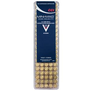 CCI Mini-Mag Ammo 22 Long Rifle 40gr Cprn - 22 Long Rifle 40gr Copper Plated Round Nose 100/Box
