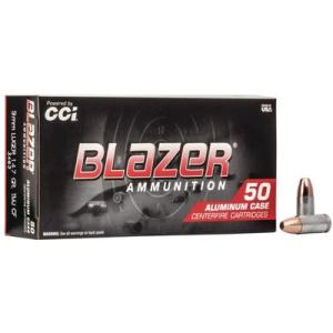 CCI Ammunition Blazer Clean-Fire 9mm Luger 147 Grain Total Metal Jacket Centerfire Pistol Ammo 50 Rounds 3462