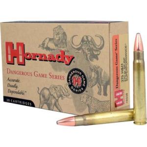 Hornady Dangerous Game .375 H&H Magnum 270 grain InterLock SP - Recoil Proof Brass Cased Centerfire Rifle Ammo 20 Rounds 8508