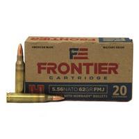 Hornady Frontier Ammo 5.56mm Nato 62gr Full Metal Jacket - 5.56mm Nato 62gr Full Metal Jacket 20/Box 0090255711516