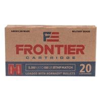 Hornady Frontier Ammo 5.56mm Nato 68gr Bthp Match - 5.56mm Nato 68gr Hollow Point Boat Tail 20/Box 0090255711608