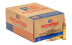 Hornady Frontier 5.56x45mm Nato 55 Grain Hollow Point Brass Cased Centerfire 150 Rounds 0090255712933