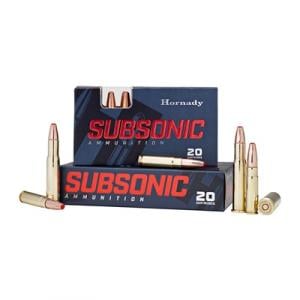 Hornady Subsonic, .30-30 Winchester, Sub-X, 175 Grain, 20 Rounds 0090255808094