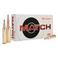 Hornady Match 6.5mm Creedmoor 120 grain Extremely Low Drag Match Brass Cased Centerfire Rifle Ammo 20 Rounds 81491 0090255814910