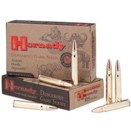 Hornady 82312 Dangerous Game 375 H&H Mag 270 gr InterLock Spire Point-Recoil Proof 20 Bx/ 6 Cs