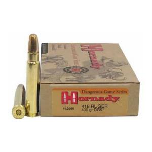 Hornady Dangerous Game .416 Ruger 400 grain Dangerous Game Solid Brass Cased Centerfire Rifle Ammo 20 Rounds 82666
