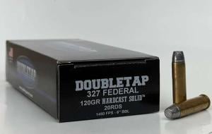 DoubleTap Ammunition DT Hunter 120 gr Hard Cast Solid .327 Federal Mag Ammo, 20/box - 327F120HC