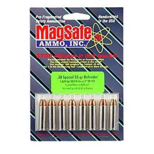 MagSafe Ammo .38 Special Defender 52 Grain Pre-Fragmented Bullet 1620 fps 10 Pack MAG38D8
