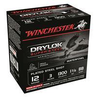 Winchester DryLok Super Steel Magnum, 12 Gauge, 3" Shot Shells, 1 3/8 oz., 250 Rounds 020892007970