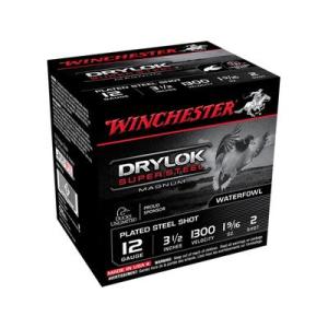 Winchester Drylok Ammo 12 Gauge 3-1/2" 1-9/16 Oz #2 Steel Shot - 12 Gauge 3-1/2" 7/8 Oz #2 Steel Shot 25/Box XSM12L2