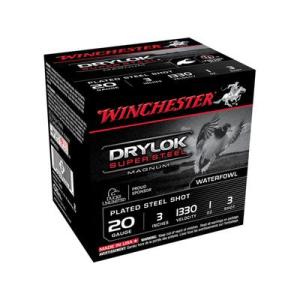 Winchester Drylok Ammo 20 Gauge 3" 1 Oz #3 Steel Shot - 20 Gauge 3" 1 Oz #3 Steel Shot 25/Box XSM2033