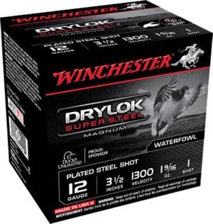 Winchester DryLok Super Steel Magnum, 12 Gauge, 3 1/2" Shot Shells, 1 9/16 oz., 250 Rounds