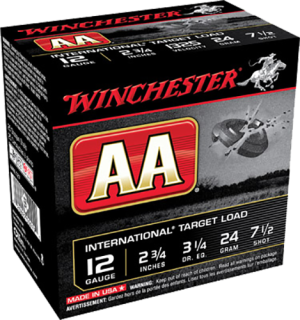 Winchester AA InterNational Target Ammunition 12 Gauge 2-3/4" 7/8 oz #7-1/2 Shot Case of 250 (10 Boxes of 25) 