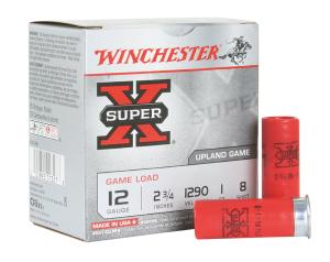 Winchester Super-X Game Load Ammunition 12 Gauge 2-3/4" 1 oz #8 Shot Case of 250 (10 Boxes of 25) 