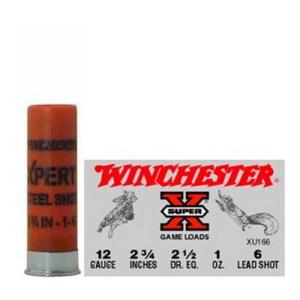 Winchester Super-X Game Load 16 Gauge Shotgun Ammo - 16 Gauge 2-3/4" 1 Oz #6 Shot 25/Box XU166