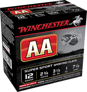 Winchester AA Super Sport Sporting Clays Ammunition 12 Gauge 2-3/4" 1 oz #7-1/2 Shot Case of 250 (10 Boxes of 25) 