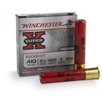 Winchester Super-X Buckshot Ammo 410 Bore 2-1/2" #000 Shot - 410 Bore 2-1/2" 3 Pellets #000 Shot 5/Box