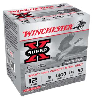 Winchester Xpert Hv Ammo 12 Gauge 3" 1-1/4 Oz #bb Steel Shot - 12 Gauge 3" 1-1/4 Oz #bb Steel Shot 25/Box WEX123HBB