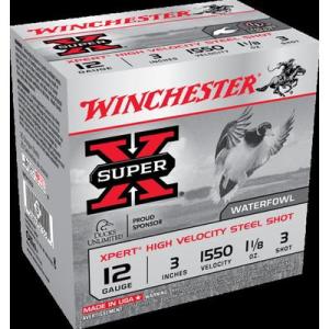 Winchester Super-X Waterfowl Xpert High Velocity Steel 12 Gauge Ammo - 12 Gauge 3" 1-1/8 Oz #3 Steel Shot 25/Box 250209902