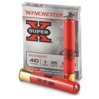 Winchester Super-X Buckshot 410 Bore Shotgun Ammo - 410 Bore 3" 5 Pellets #000 Shot 5/Box