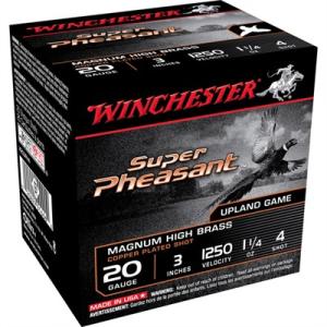 Winchester 20 Gauge Ammo Super Pheasant 20 Gauge 1 1/4 oz 3in Centerfire 25 Rounds Model: X203PH4 X203PH4