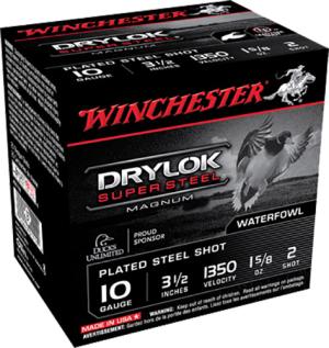 Winchester DryLok Super Steel Magnum, 10 Gauge, 3 1/2" Shot Shells, 1 5/8 oz., 250 Rounds XSC102