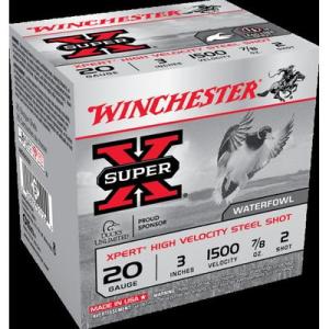 Winchester Xpert High Velocity Ammunition 20 Gauge 3" 7/8 oz #2 Non-Toxic Plated Steel Shot Box of 25 WEX2032