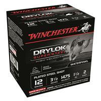 Winchester DryLok Super Steel High-Velocity, 12 Gauge, 3 1/2", 1 1/2 oz., 250 Rounds 020892017375