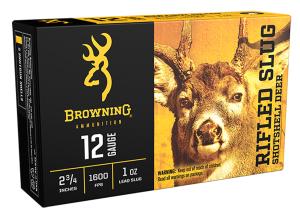 Browning Ammunition 12ga 2-3/4" 1oz Sabot Slug 5/Bx - 12 Gauge 2-3/4" 1oz Sabot Slug 5/Box