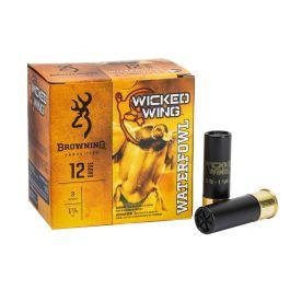 Browning Wicked Wing Shotshells B193421232, 12 Ga, 3", 1-1/4 oz, 1450 fps, #2 Steel, 25 Rd/Bx
