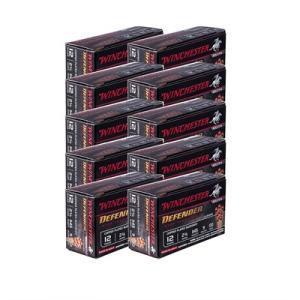 Winchester Ammo Defender 12 Gauge 2-3/4" 9 Pellets 1145 fps #00 Buck 100/Case SB1200PD