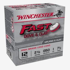 Winchester Fast Dove & Clay 12 Gauge Ammo 2-3/4" #7.5 Shot 1350 fps 250 Rounds 