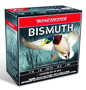 Winchester Bismuth 12 Gauge 1 3/8 oz 3in Size 4 Centerfire Shotgun Ammo 25 Rounds SWB1234