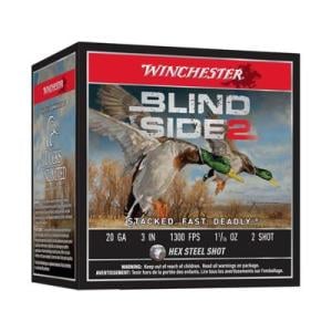 Winchester Blind Side 2 Shotshells 20 ga 3" 1-1/16 oz 1300 fps #2 25/ct 