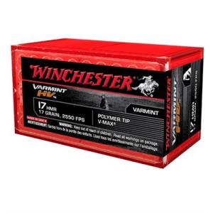 Winchester Varmint HV Rimfire Ammunition .17 HMR 17 gr. PT 2550 fps 50/ct