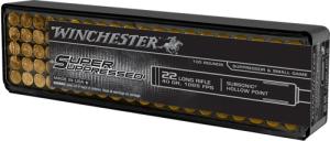 Winchester Super Suppressed Rimfire Ammunition .22 LR 40 gr. PHP 1065 fps 100/ct 020892104464