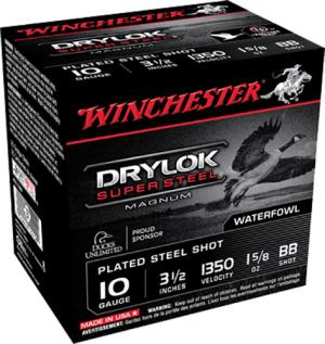 Winchester DryLok Super Steel Magnum, 10 Gauge, 3 1/2" Shot Shells, 1 5/8 oz., 250 Rounds 020892107090