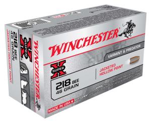 Winchester Super-X Rifle Ammunition .218 Bee 46 gr. JHP 2760 fps 50/ct