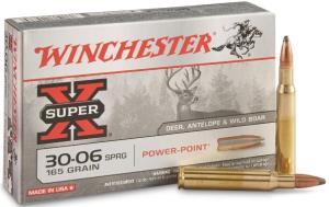 Winchester Power Point 30-06 Springfield Rifle Ammo - 30-06 Springfield 165gr Pointed Soft Point 20/Box