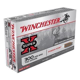 Winchester Super-X Ammo 300 Win Mag 150gr Power-Point - 300 Winchester Magnum 150gr Power-Point 20/Box 020892200814